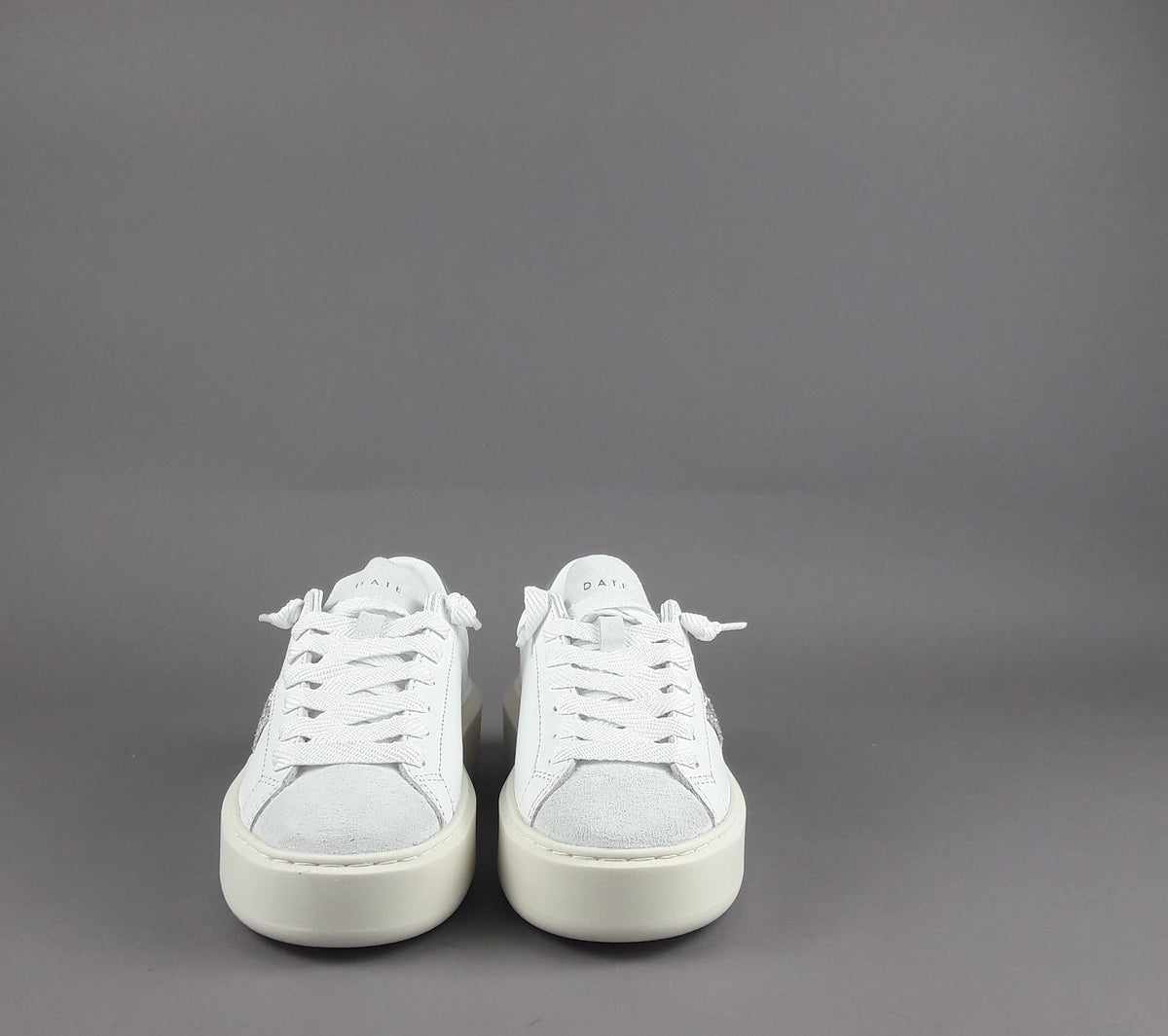 D.A.T.E. Sneakers Hill Low Platform Donna Pelle Bianco