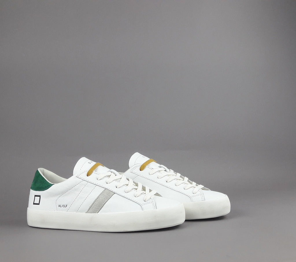 D.A.T.E. Sneakers Hill Low Uomo Pelle Bianco