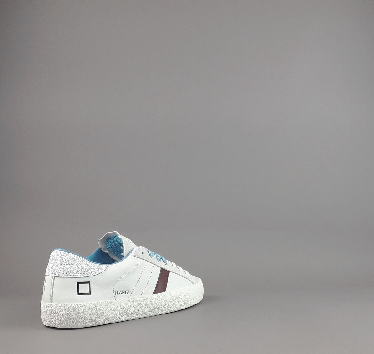 D.A.T.E. Sneakers Hill Low Vint Uomo Pelle Bianco
