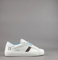 D.A.T.E. Sneakers Hill Low Vint Uomo Pelle Bianco