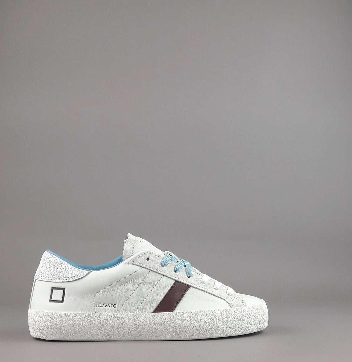 D.A.T.E. Sneakers Hill Low Vint Uomo Pelle Bianco