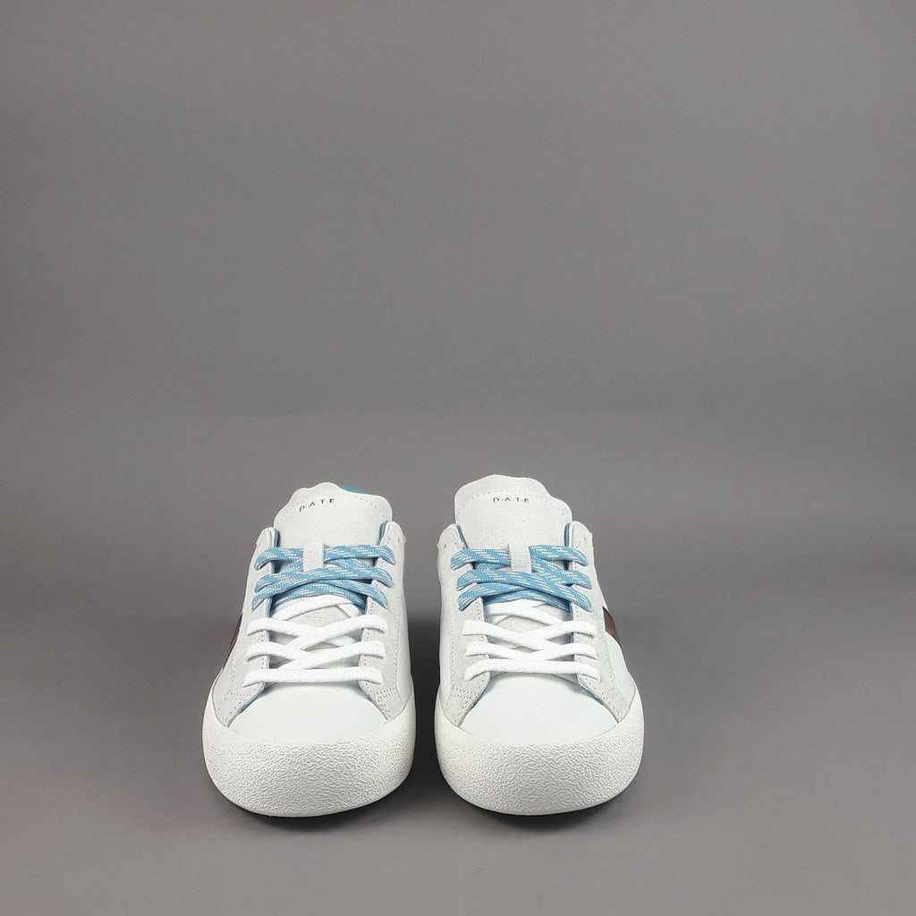 D.A.T.E. Sneakers Hill Low Vint Uomo Pelle Bianco