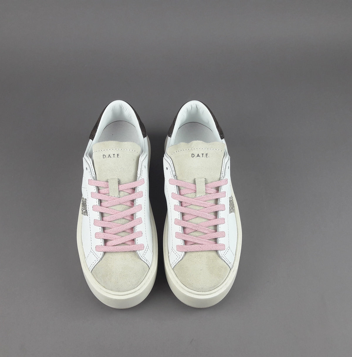 D.A.T.E. Sneakers Hill Platform Donna Pelle Bianco