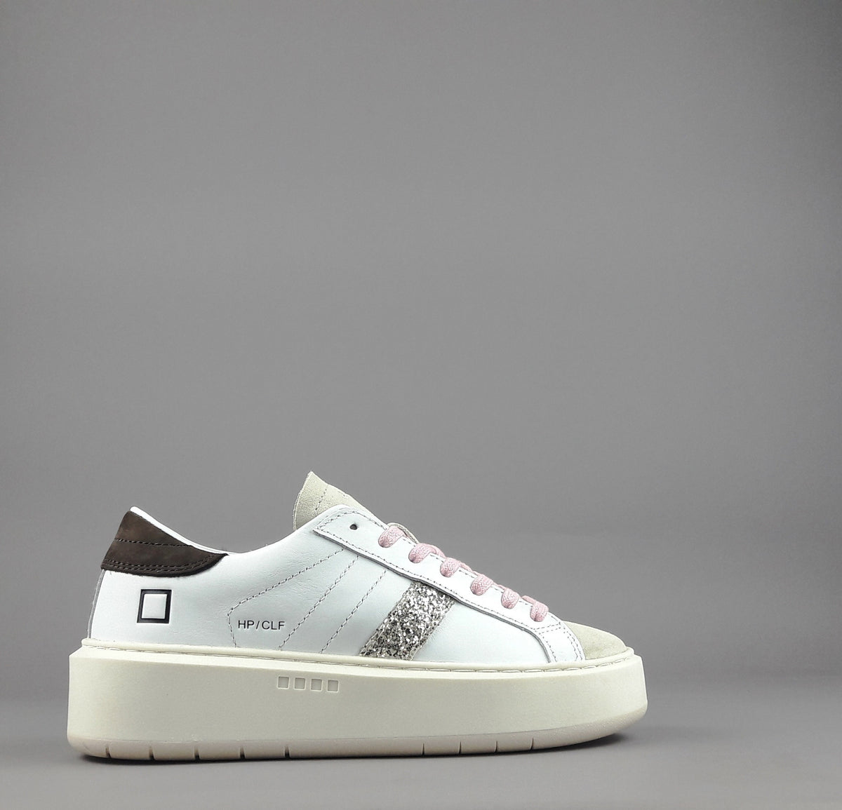 D.A.T.E. Sneakers Hill Platform Donna Pelle Bianco