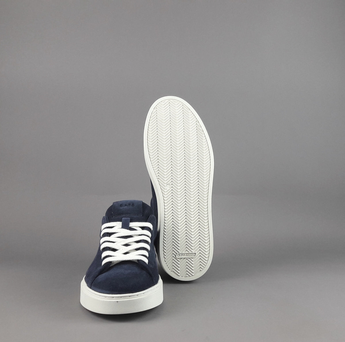 D.A.T.E. Sneakers Levante Uomo Camoscio Blu Scuro