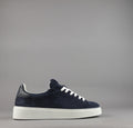 D.A.T.E. Sneakers Levante Uomo Camoscio Blu Scuro