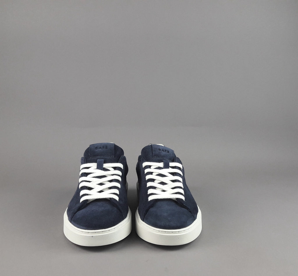 D.A.T.E. Sneakers Levante Uomo Camoscio Blu Scuro