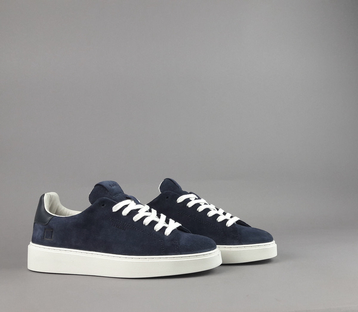 D.A.T.E. Sneakers Levante Uomo Camoscio Blu Scuro