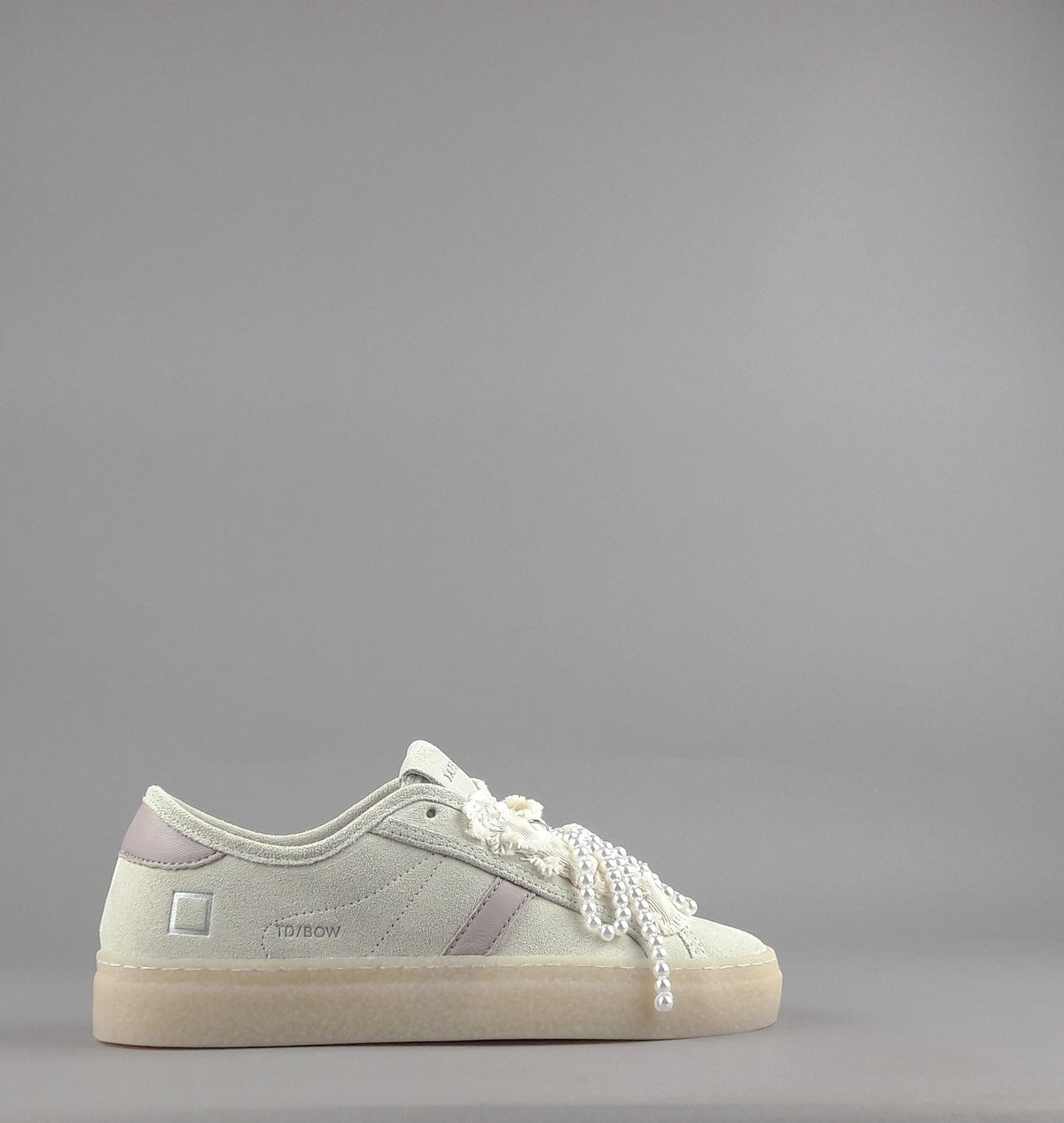 D.A.T.E. Sneakers Tender Donna Camoscio Beige Opaco