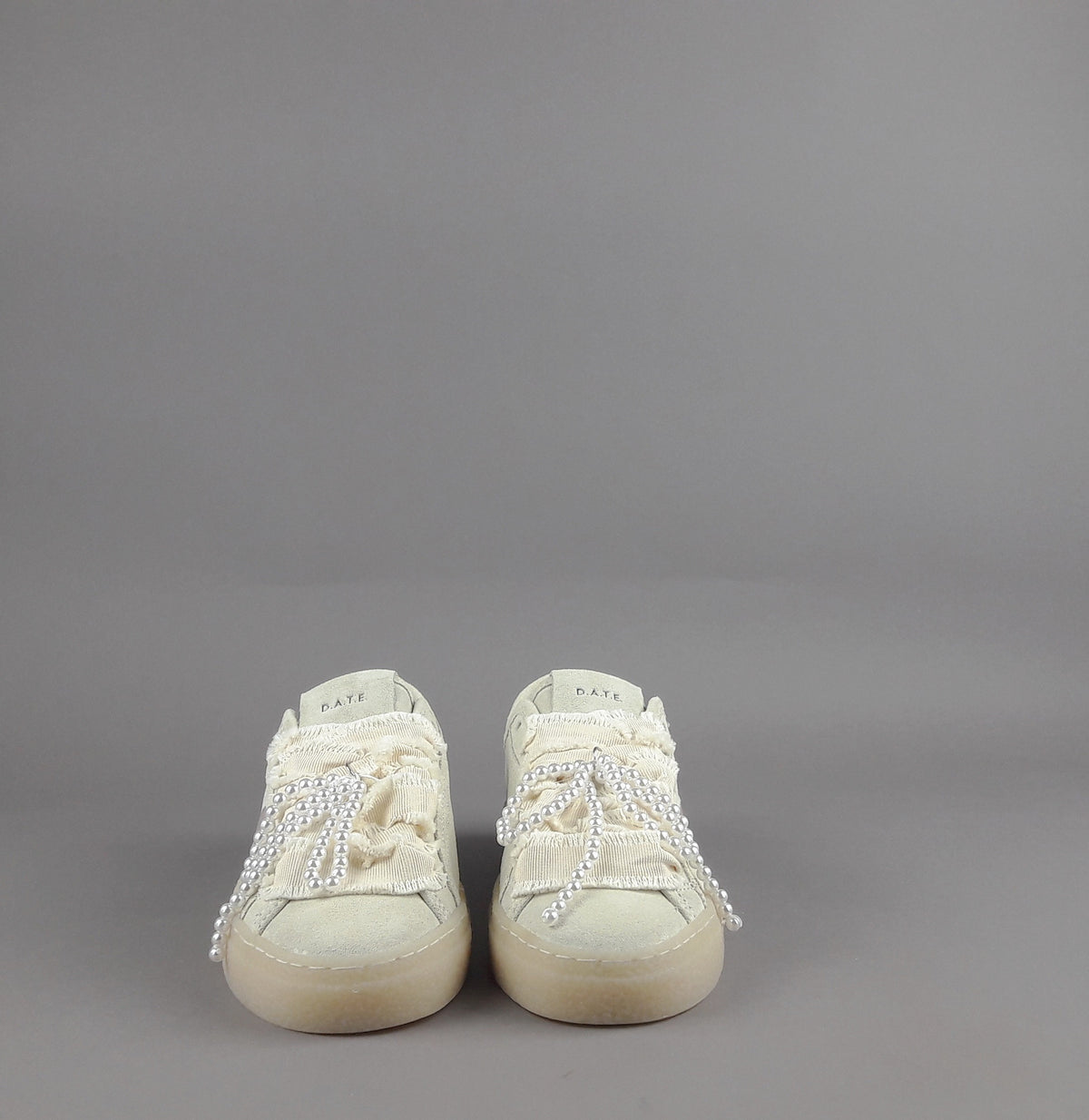 D.A.T.E. Sneakers Tender Donna Camoscio Beige Opaco