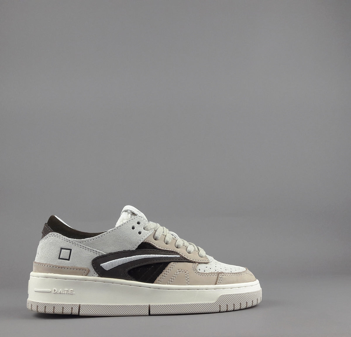 D.A.T.E. Sneakers Torneo Pop Donna Camoscio Beige