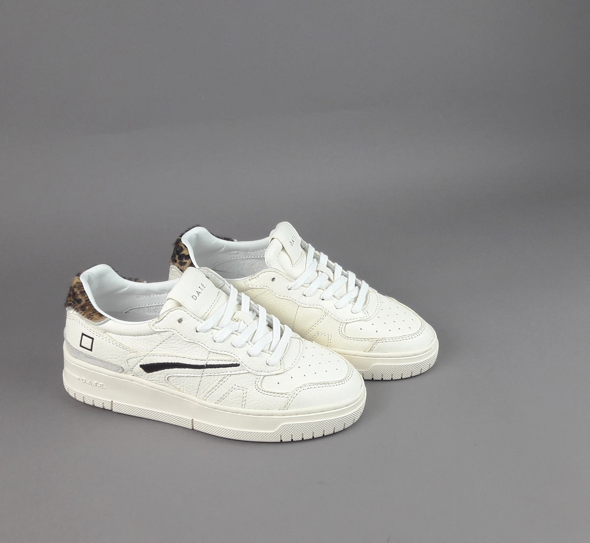 D.A.T.E. Sneakers Torneo Pop Donna Pelle Bianco Opaco