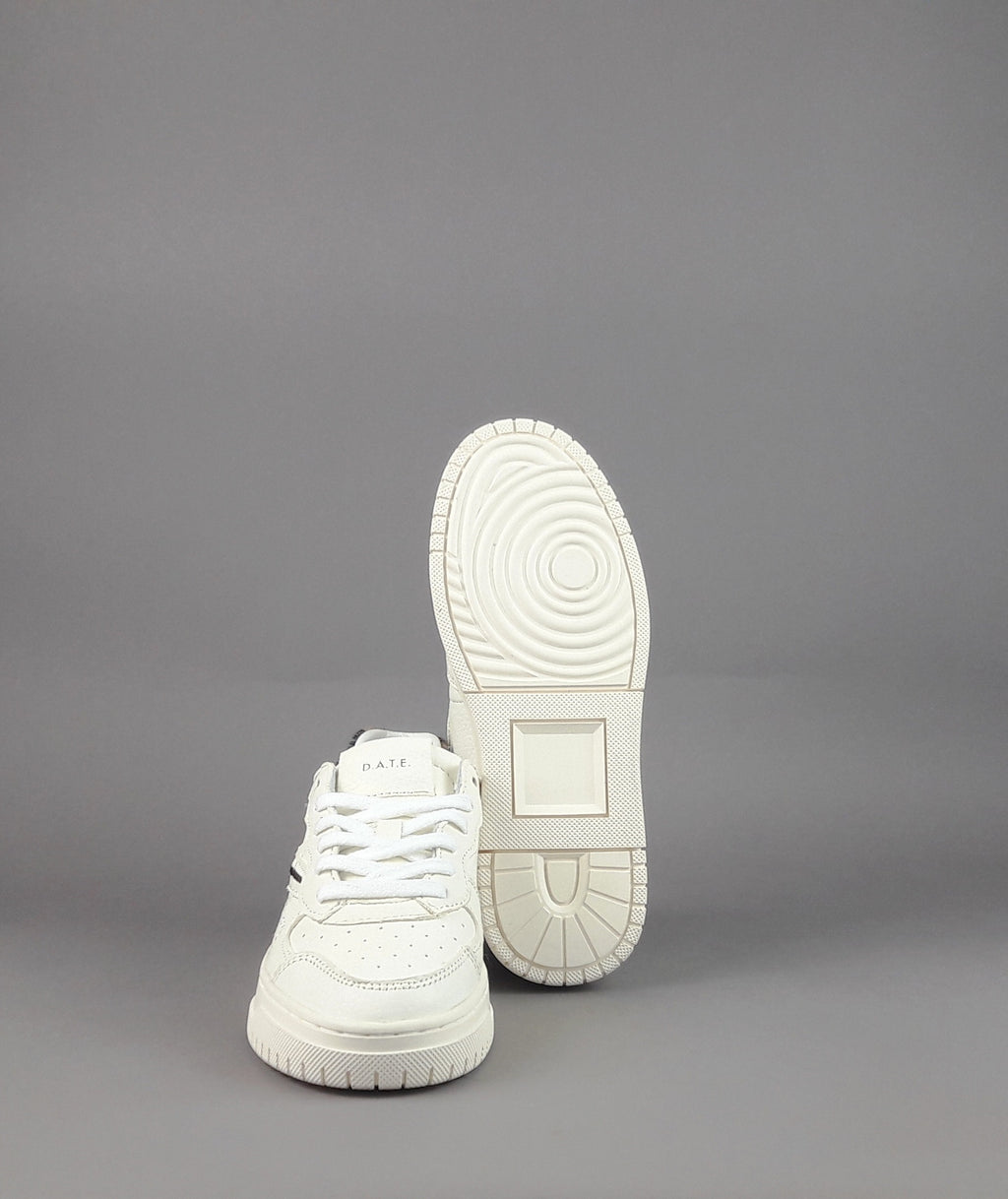 D.A.T.E. Sneakers Torneo Pop Donna Pelle Bianco Opaco