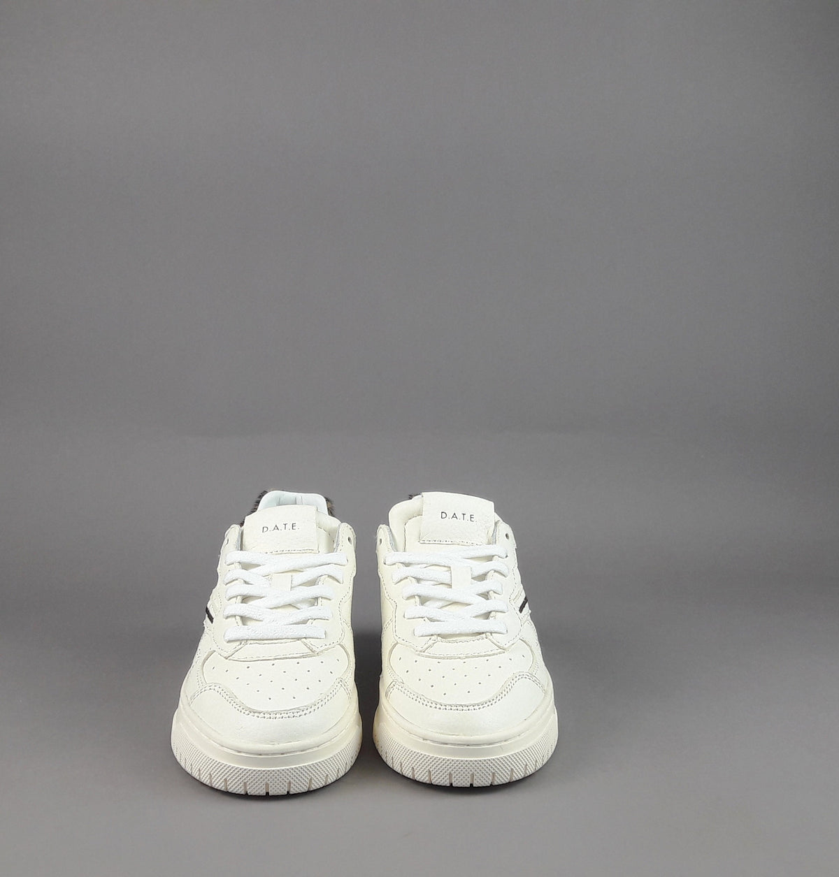 D.A.T.E. Sneakers Torneo Pop Donna Pelle Bianco Opaco