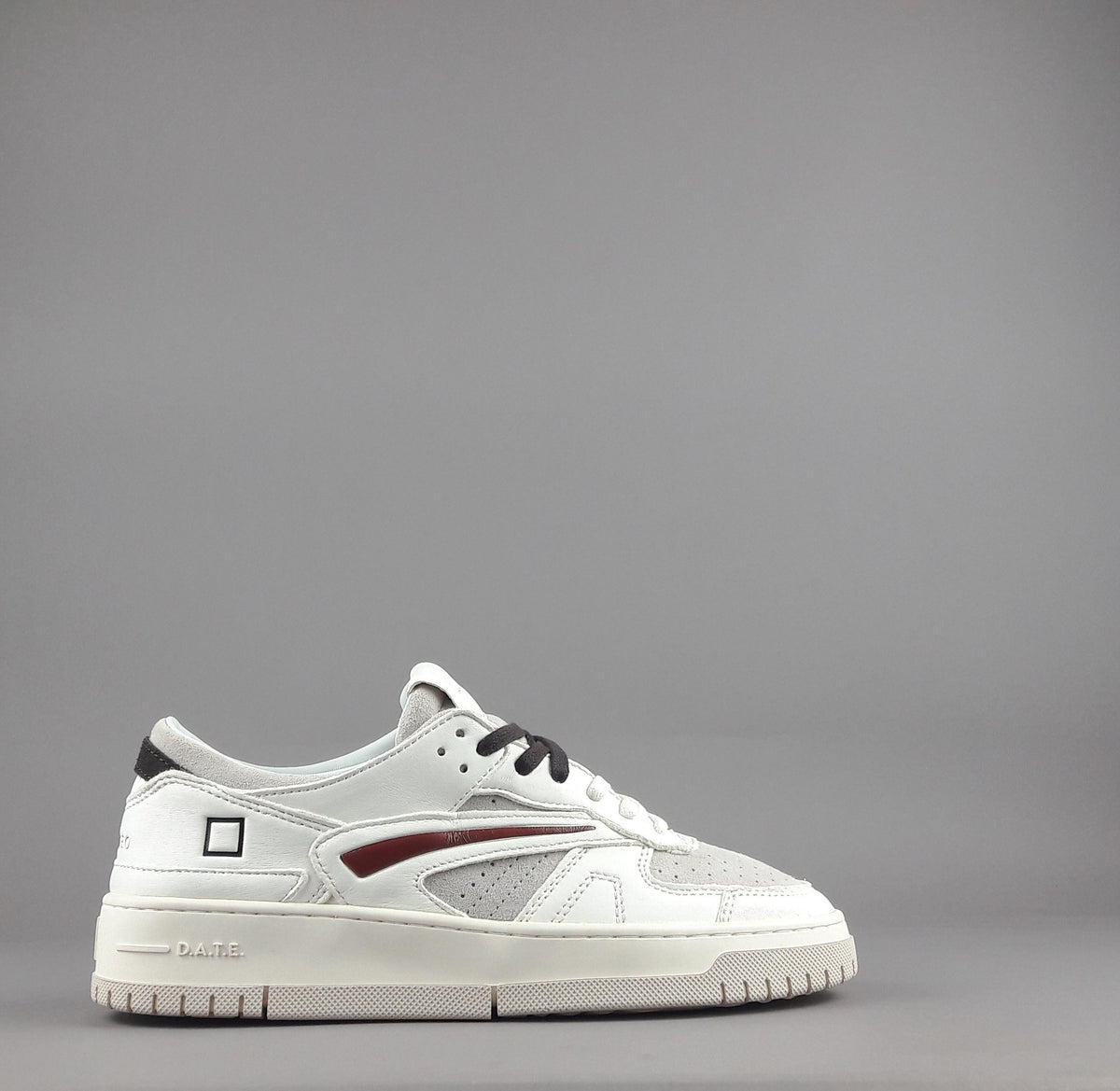 D.A.T.E. Sneakers Torneo Uomo Pelle Camoscio Avorio Grigio