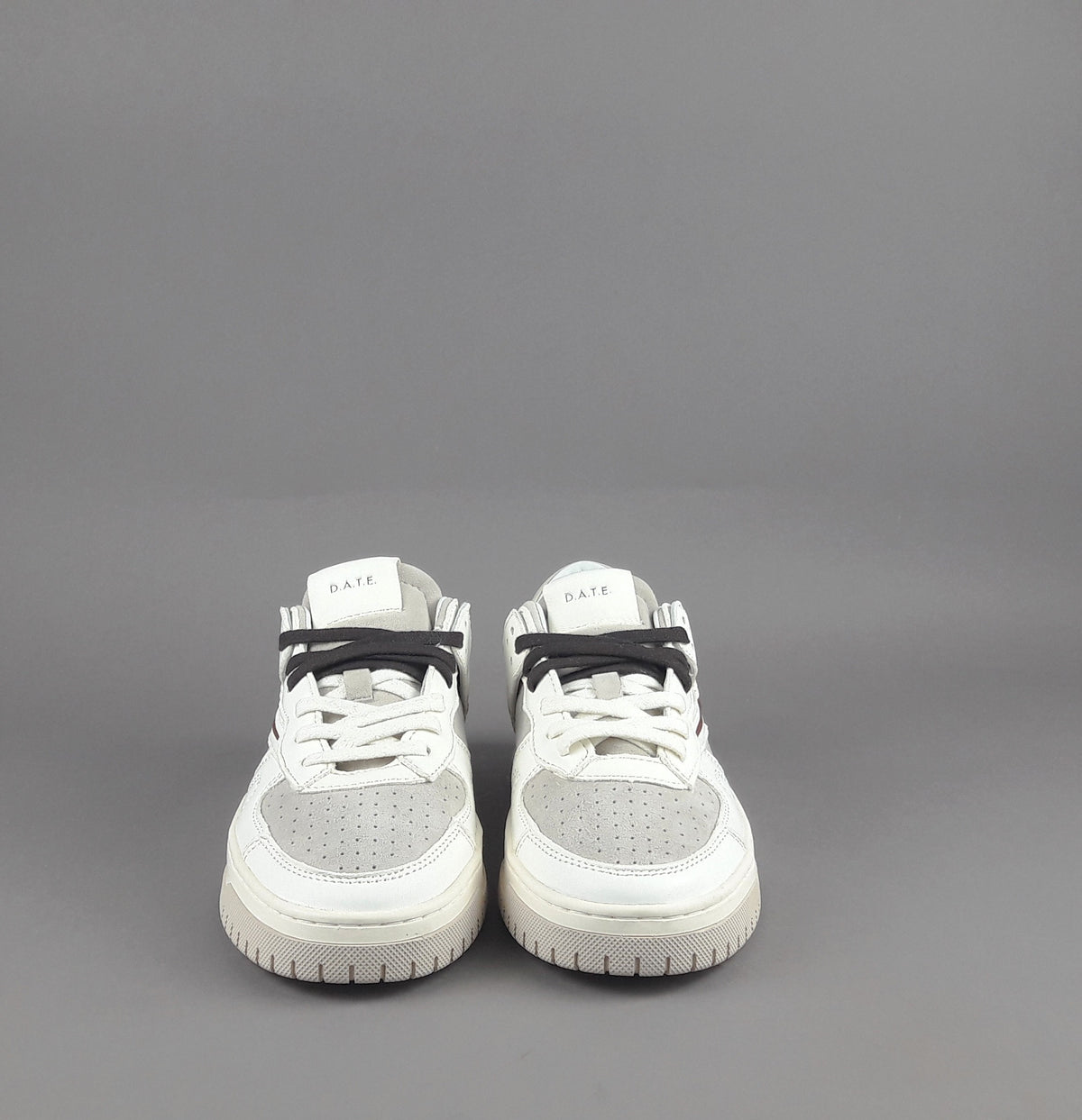D.A.T.E. Sneakers Torneo Uomo Pelle Camoscio Avorio Grigio