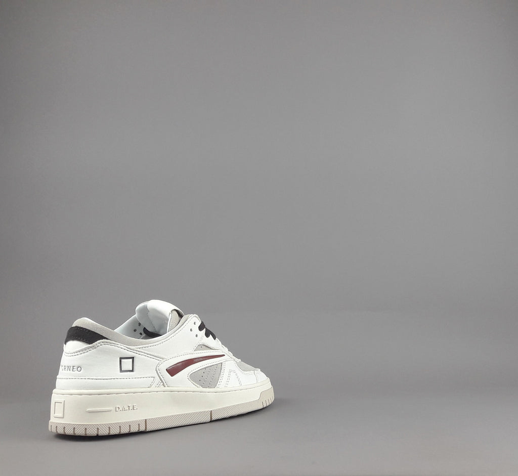 D.A.T.E. Sneakers Torneo Uomo Pelle Camoscio Avorio Grigio