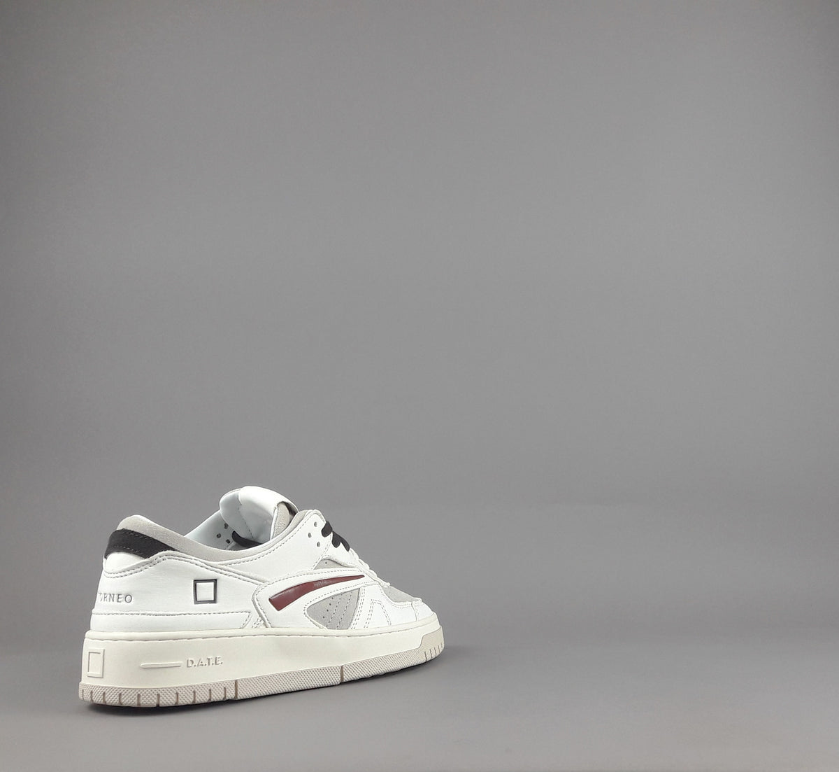 D.A.T.E. Sneakers Torneo Uomo Pelle Camoscio Avorio Grigio