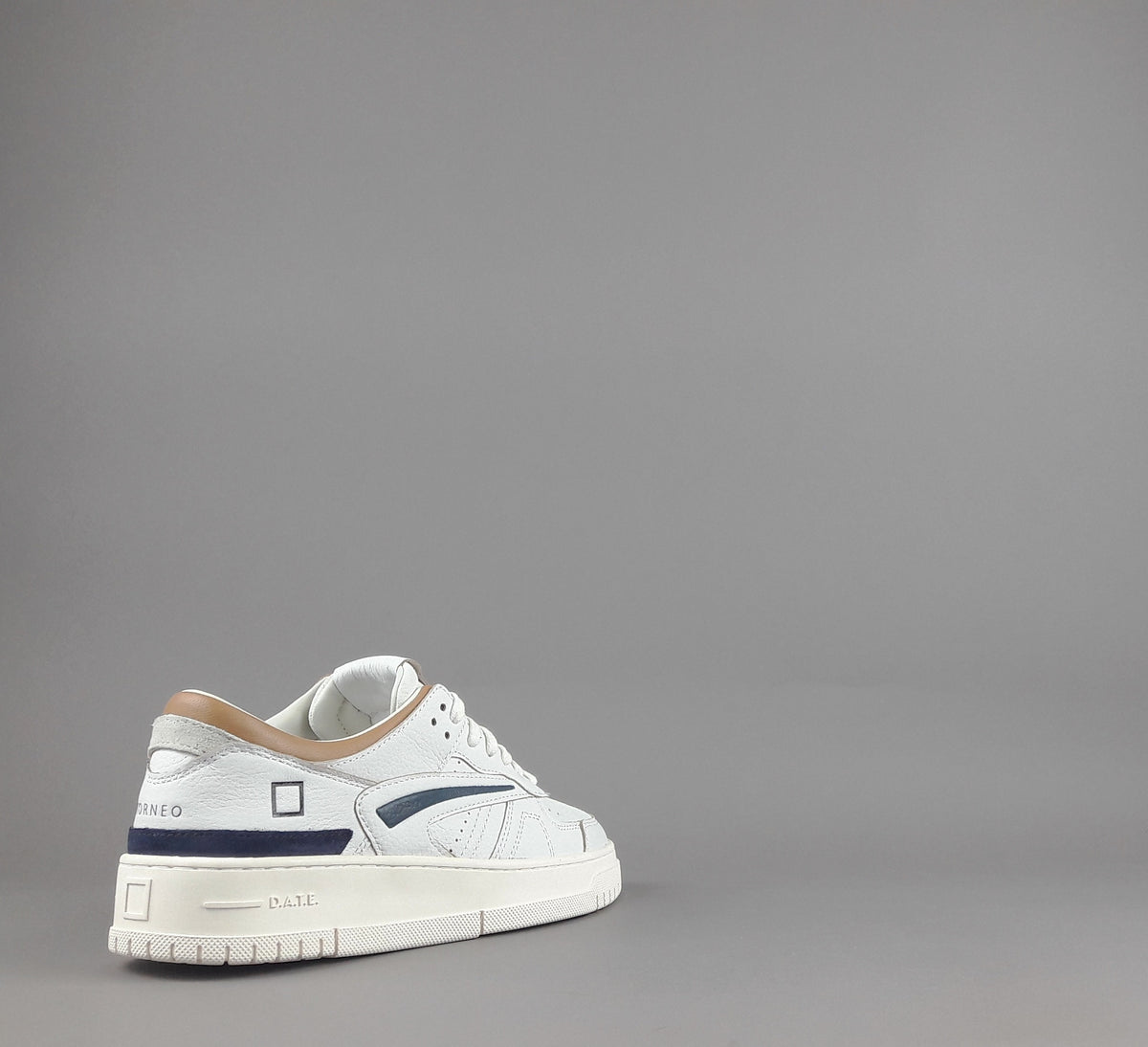 D.A.T.E. Sneakers Torneo Uomo Pelle Camoscio Bianco Ghiaccio