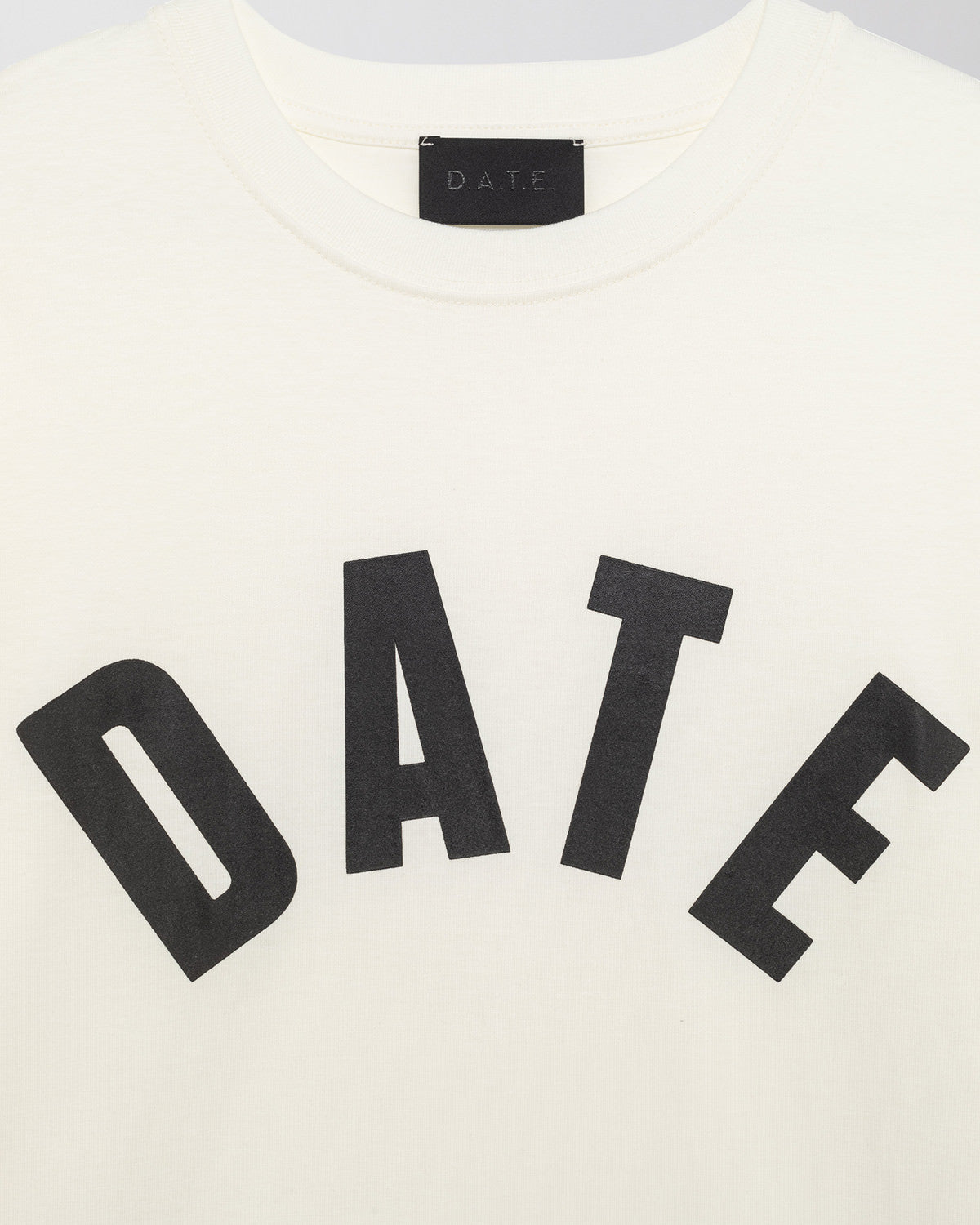 D.A.T.E. T-Shirt Baseball Uomo Bianco Opaco