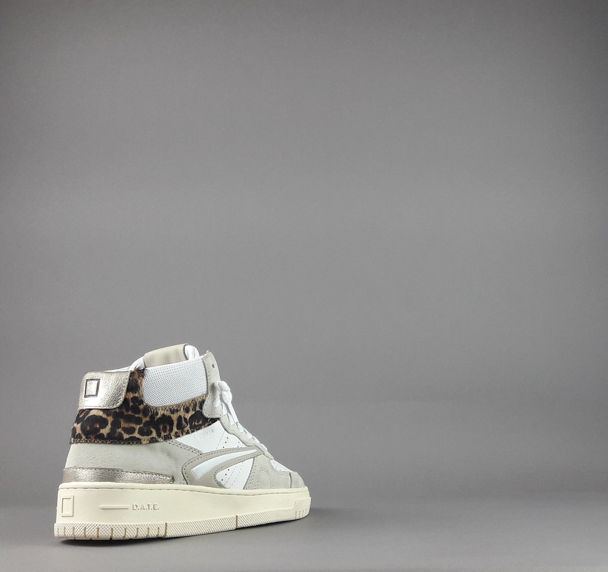 D.A.T.E. Torneo High Sneakers Donna Camoscio Pelle Bianco