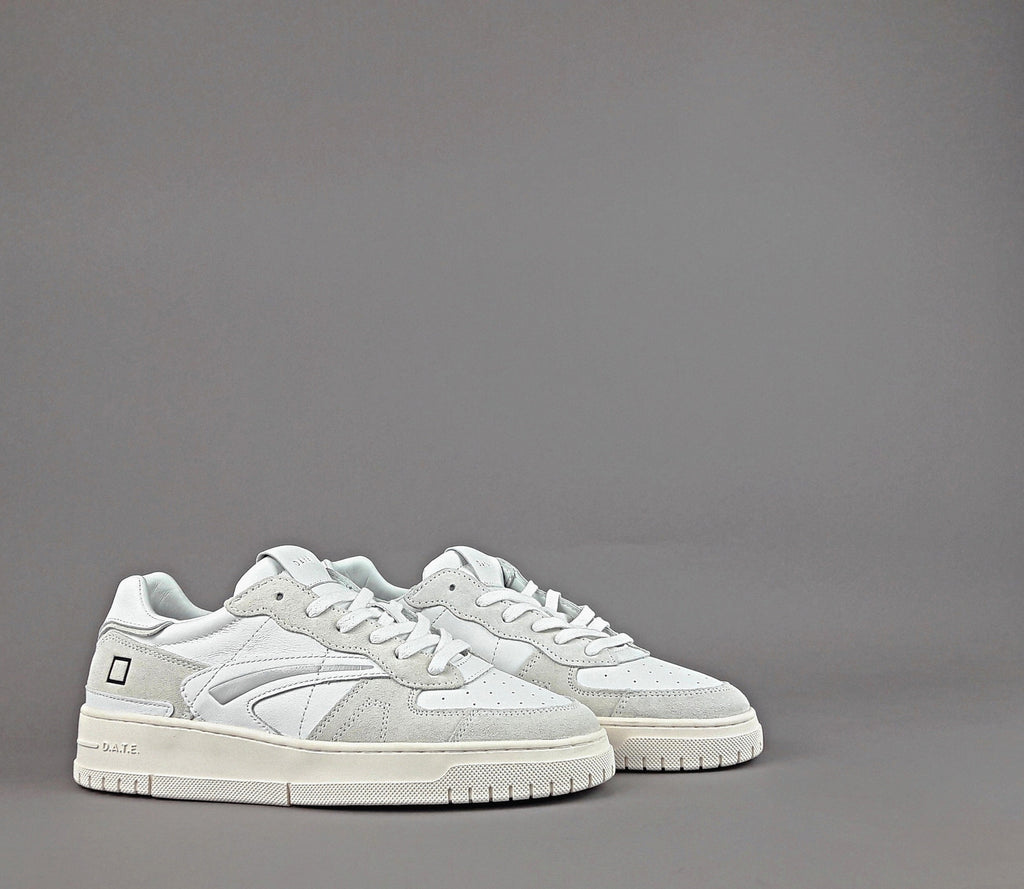 D.A.T.E. Torneo Uomo Camoscio E Pelle Bianco