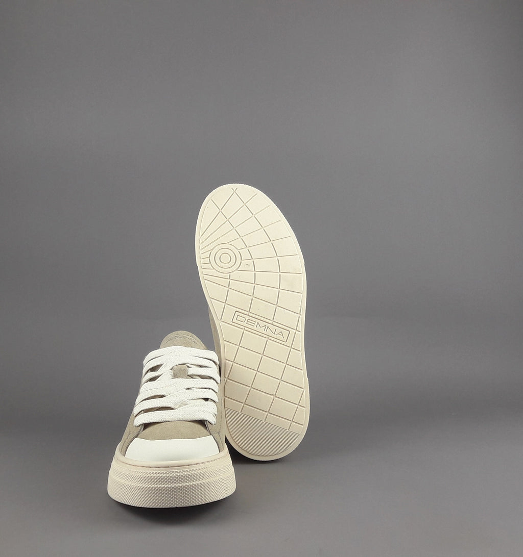 Demna Sneakers Uomo Camoscio Beige Opaco