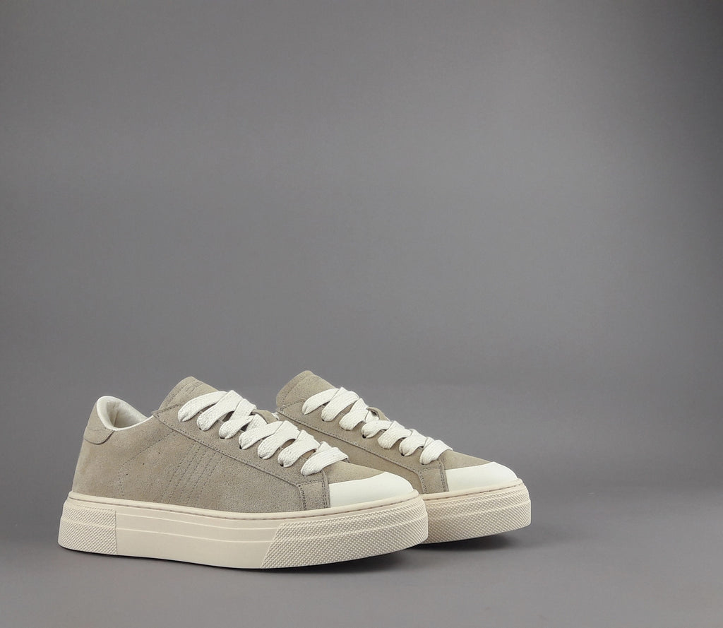 Demna Sneakers Uomo Camoscio Beige Opaco