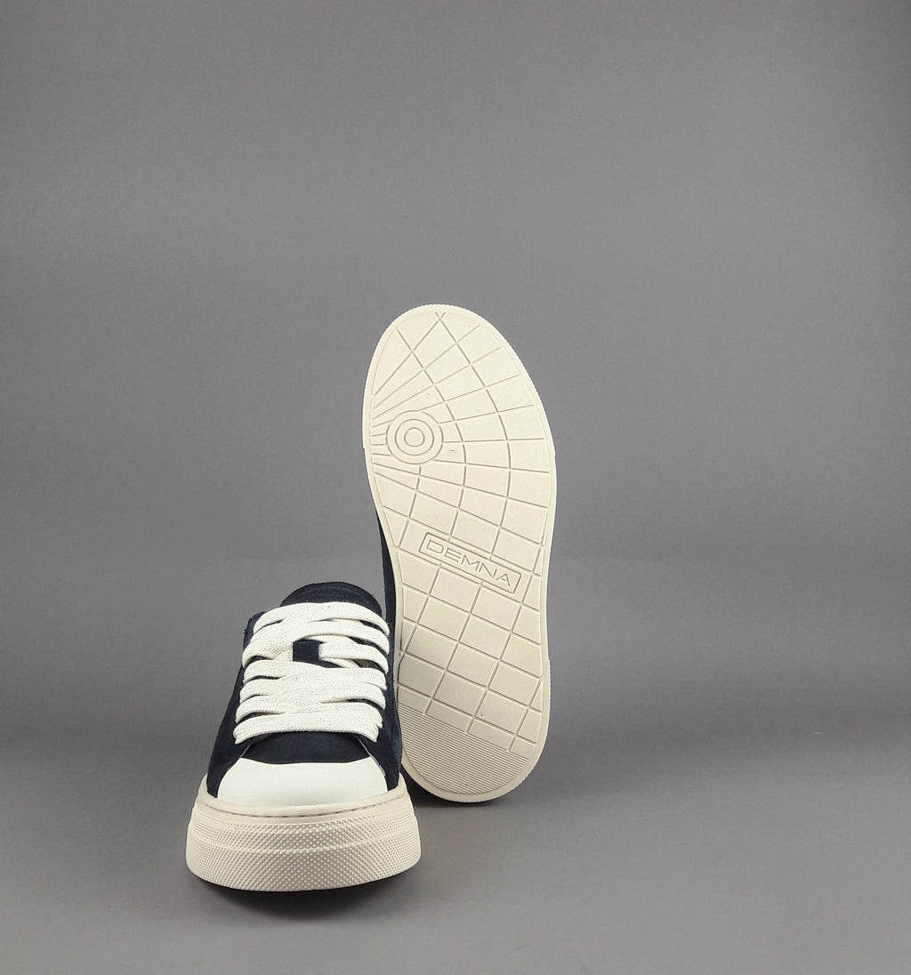 Demna Sneakers Uomo Camoscio Blu Scuro