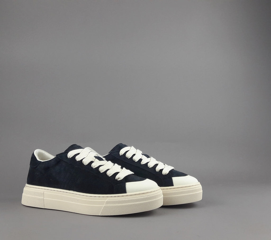 Demna Sneakers Uomo Camoscio Blu Scuro