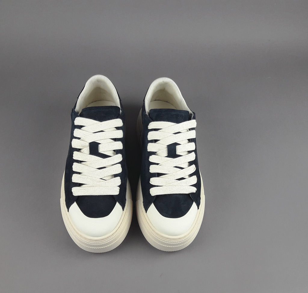 Demna Sneakers Uomo Camoscio Blu Scuro