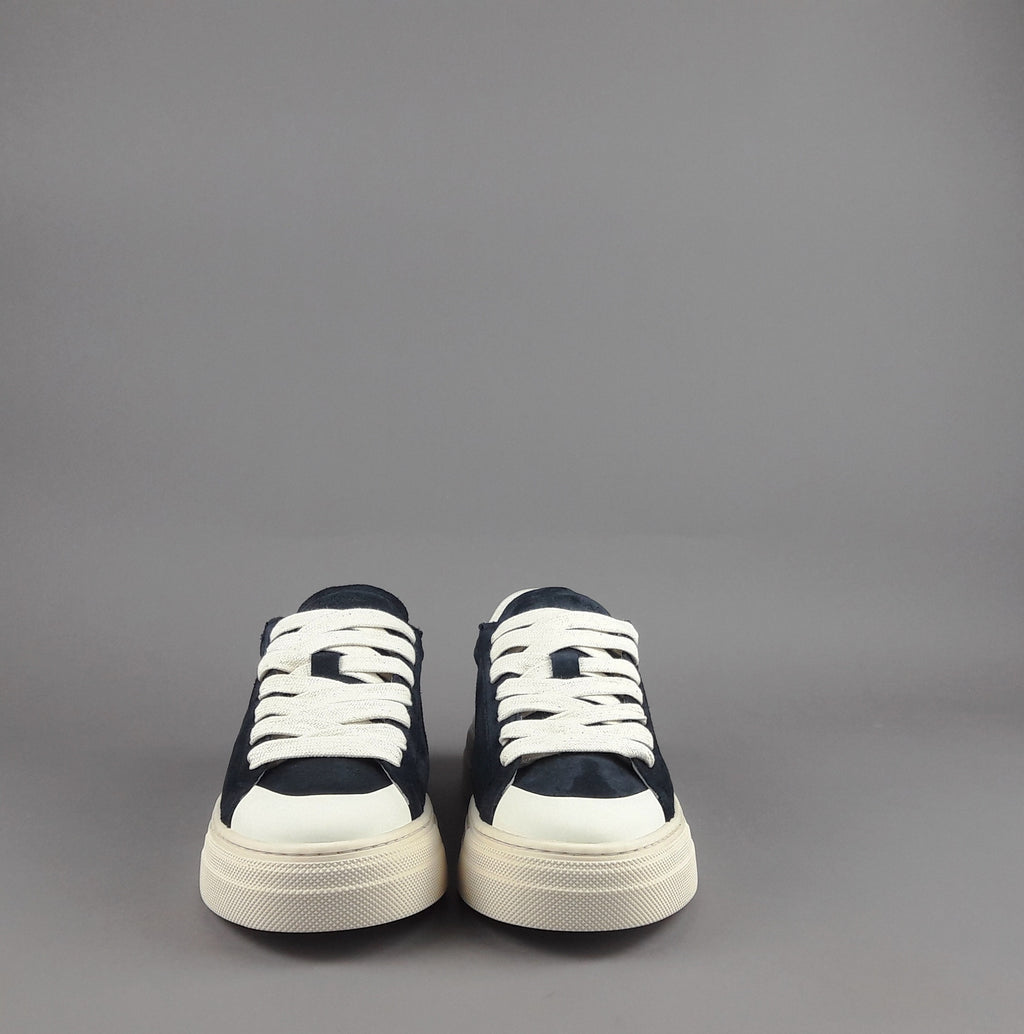 Demna Sneakers Uomo Camoscio Blu Scuro