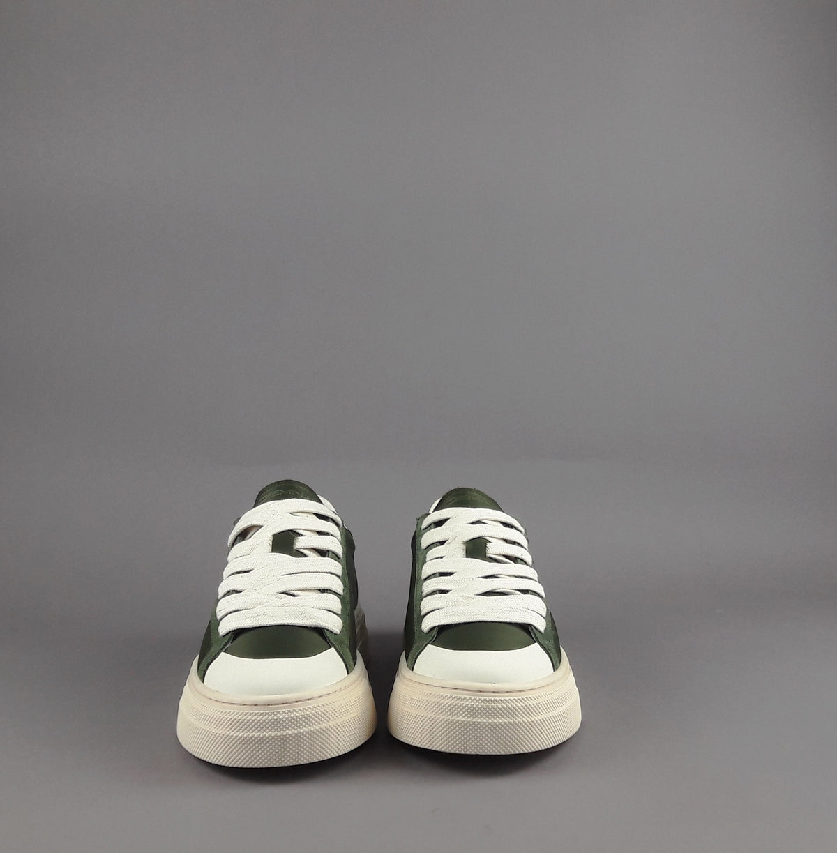 Demna Sneakers Uomo Camoscio Tela Verde Militare