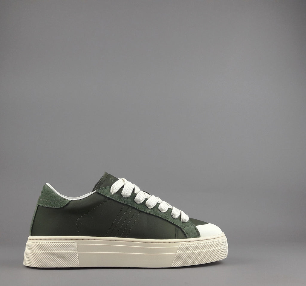 Demna Sneakers Uomo Camoscio Tela Verde Militare