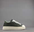 Demna Sneakers Uomo Camoscio Tela Verde Militare