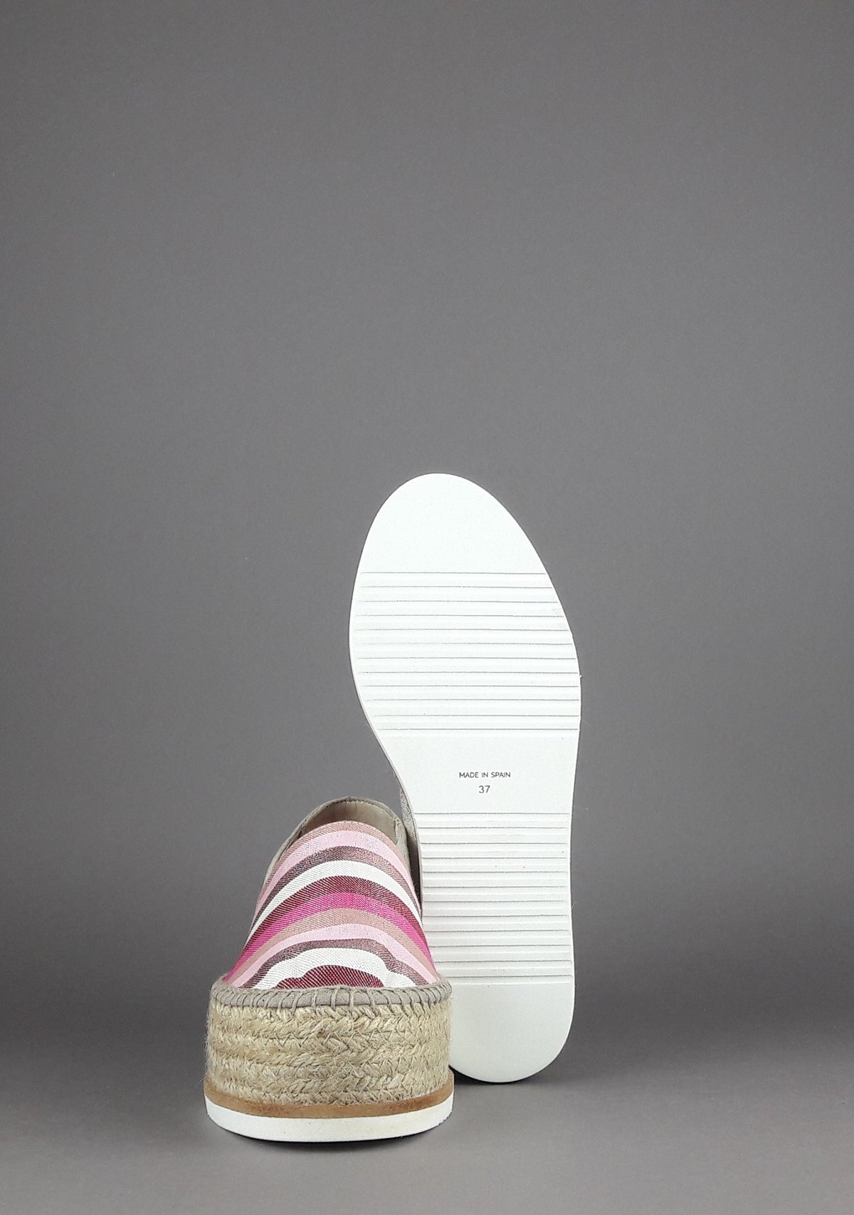 Espadrilles Scarpa Donna Macaron Tessuto Fuxia Rosa