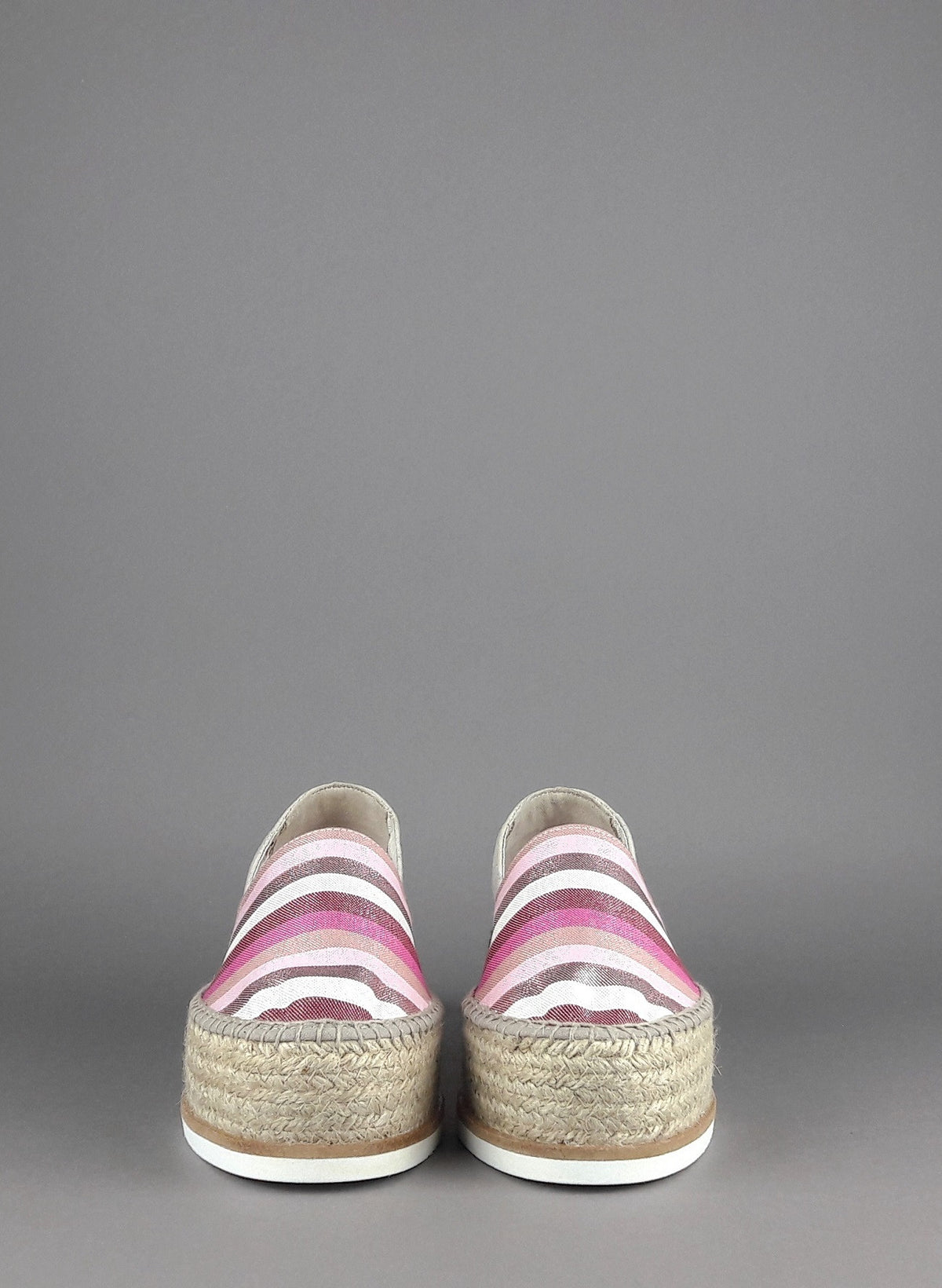 Espadrilles Scarpa Donna Macaron Tessuto Fuxia Rosa