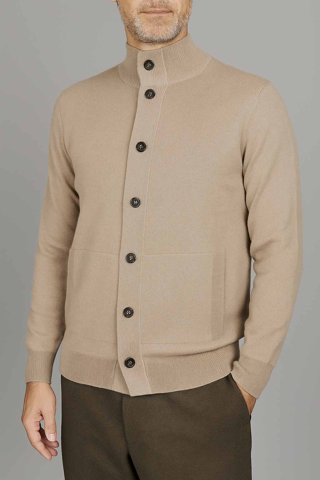 Filippo De Laurentiis Cardigan Blusotto Uomo Beige Naturale