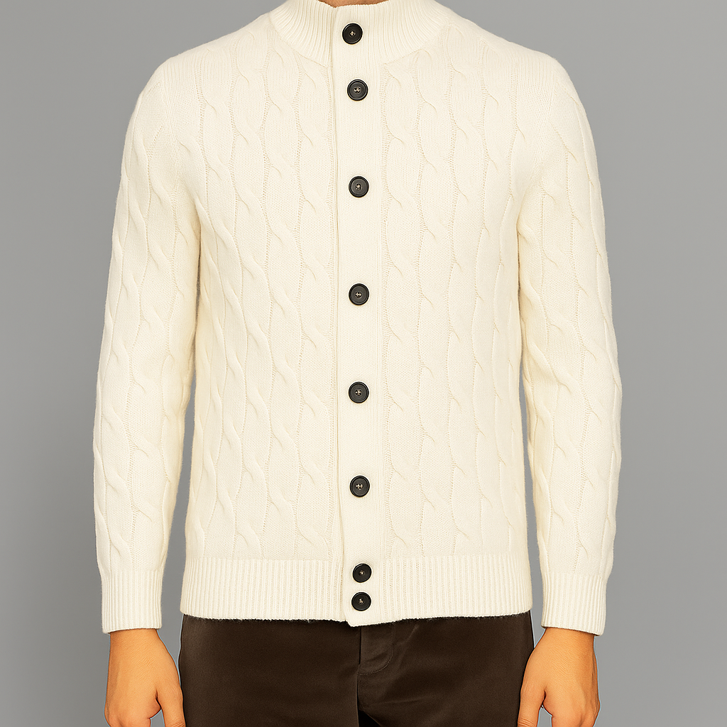 Filippo De Laurentiis Cardigan Blusotto Uomo Bianco Opaco