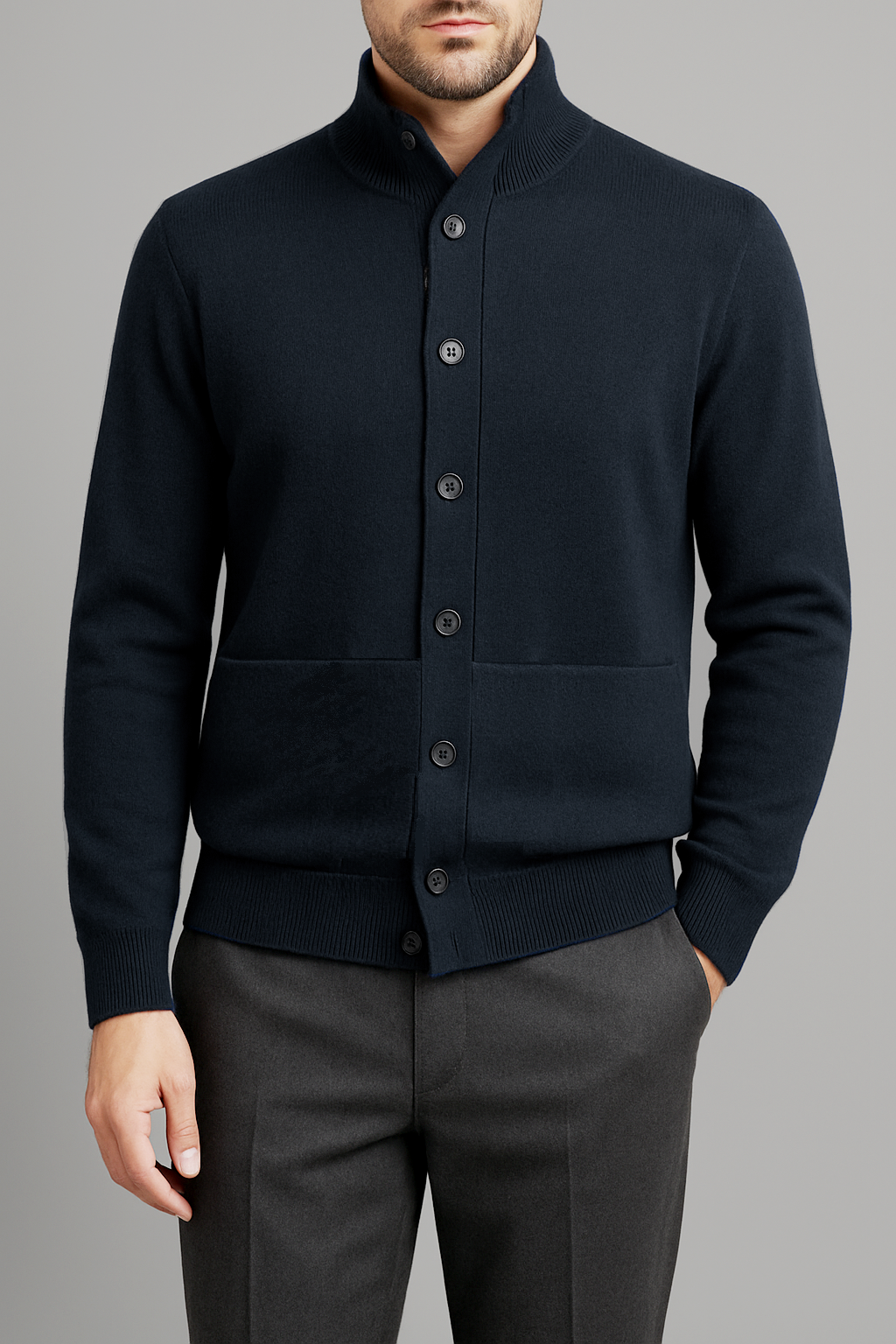 Filippo De Laurentiis Cardigan Blusotto Uomo Blu Scuro