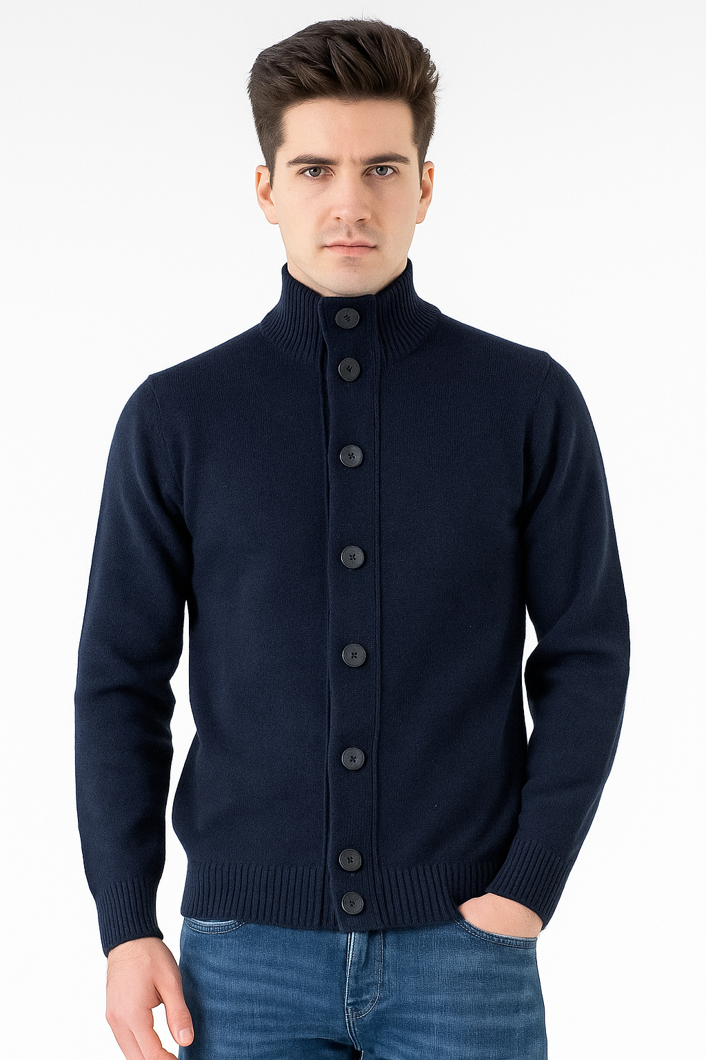 Filippo De Laurentiis Cardigan Uomo Blu Scuro