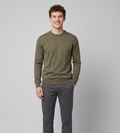 Filippo De Laurentiis Maglia Uomo Cotone Verde Militare Tenue