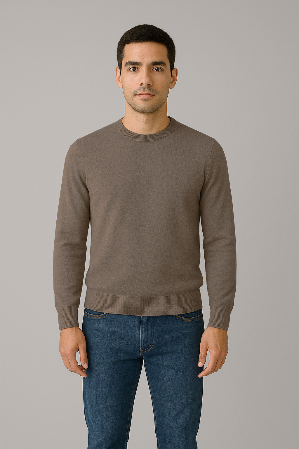 Filippo De Laurentiis Maglia Uomo Lana Merino Talpa Scuro