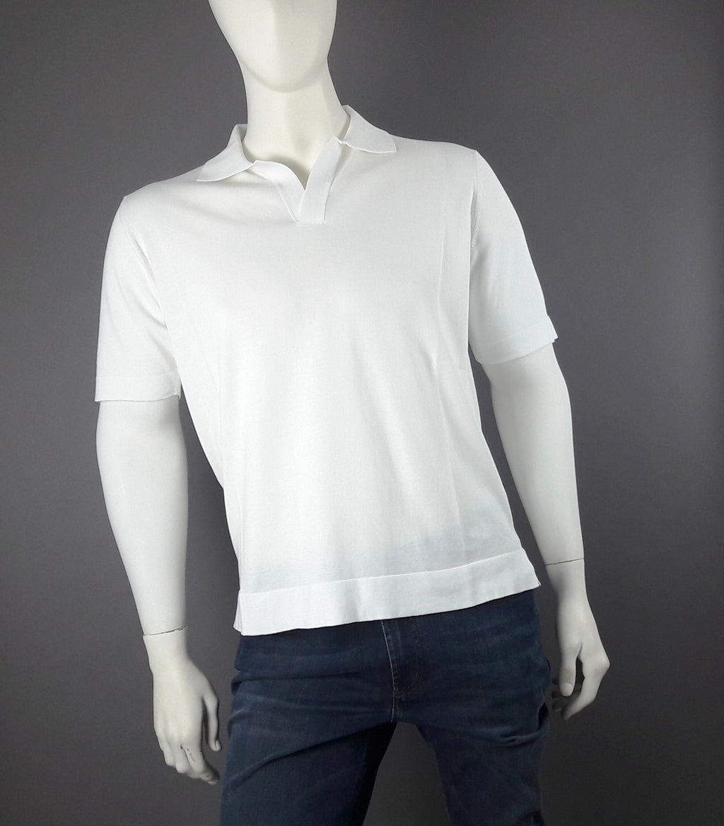 Filippo De Laurentiis Polo Uomo Cotone Crepe
