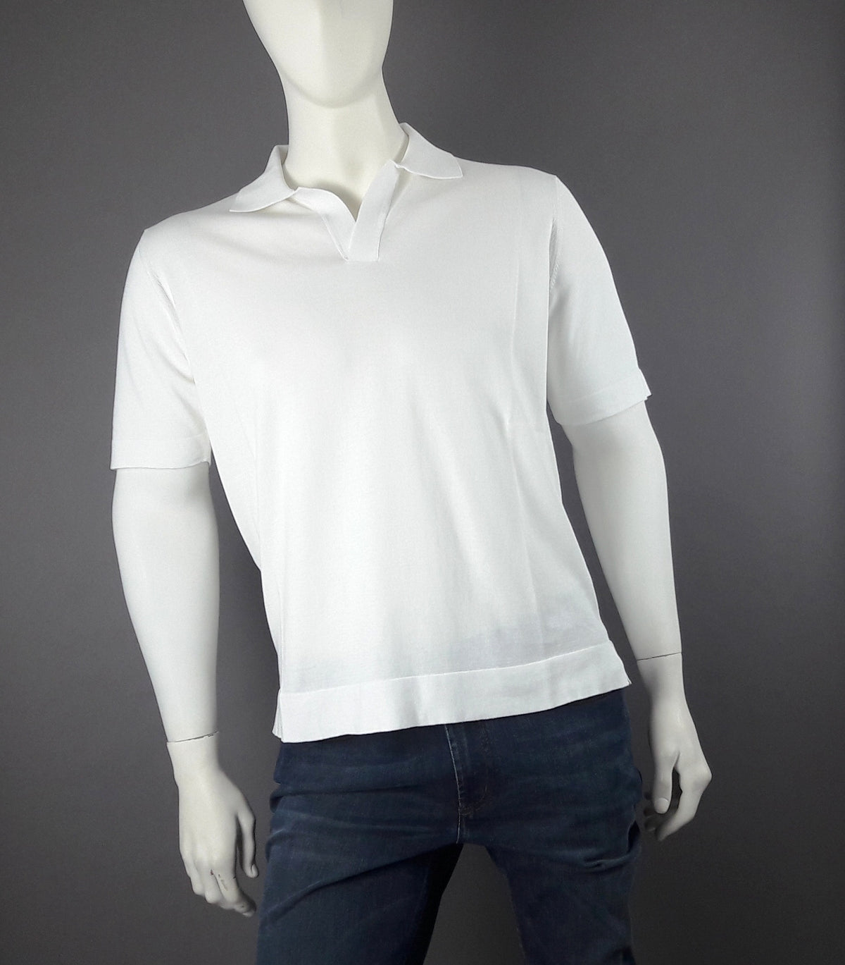 Filippo De Laurentiis Polo Uomo Cotone Crepe