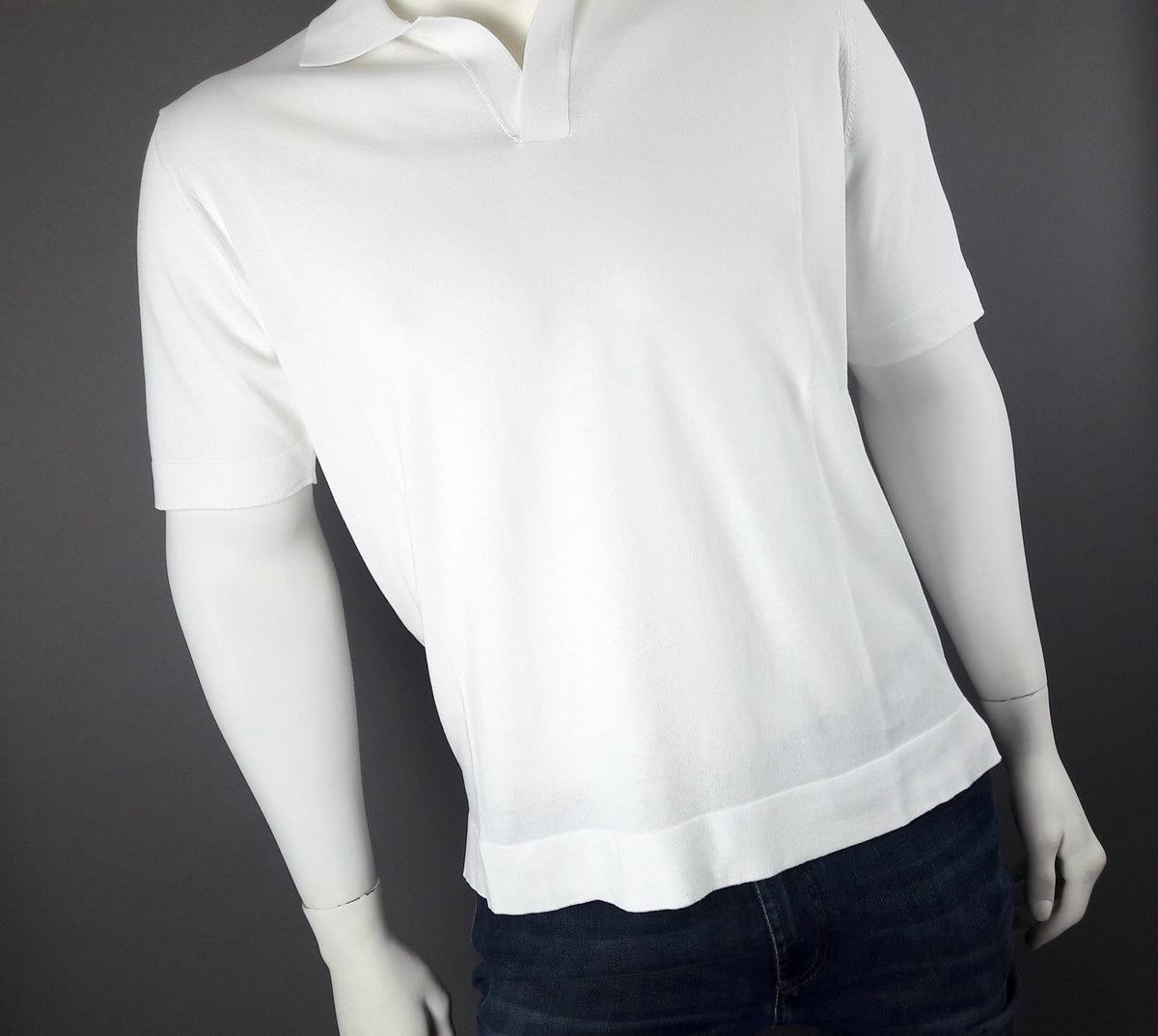 Filippo De Laurentiis Polo Uomo Cotone Crepe