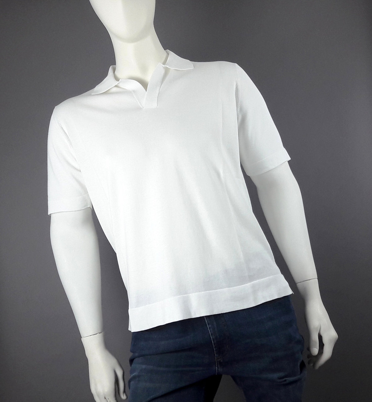 Filippo De Laurentiis Polo Uomo Cotone Crepe