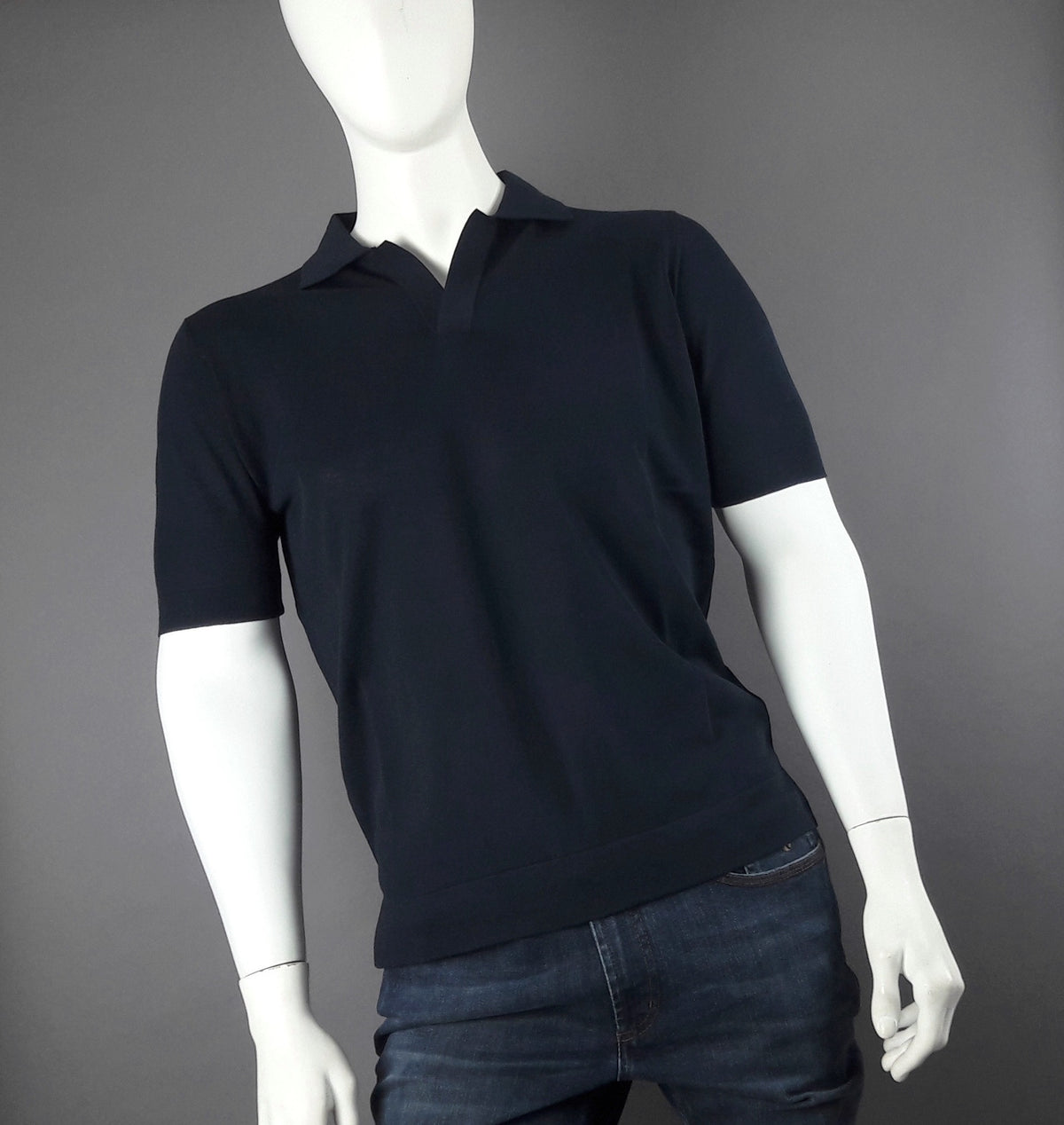 Filippo De Laurentiis Polo Uomo Cotone Crepe