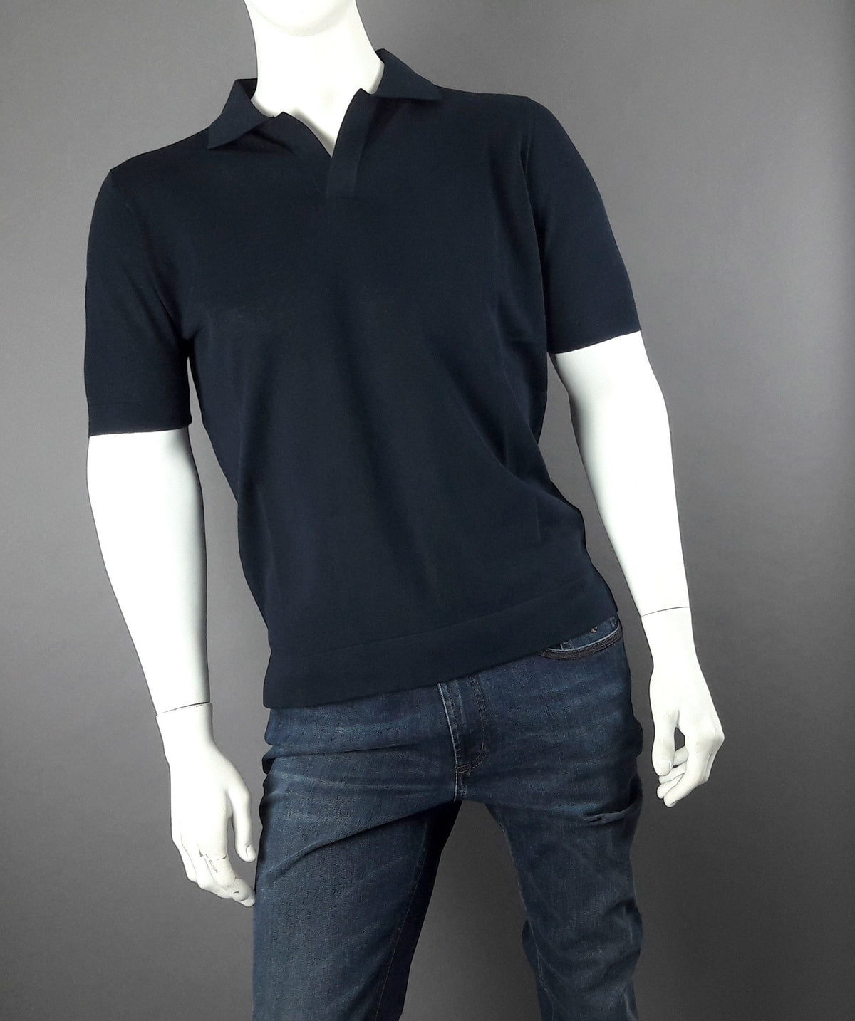 Filippo De Laurentiis Polo Uomo Cotone Crepe