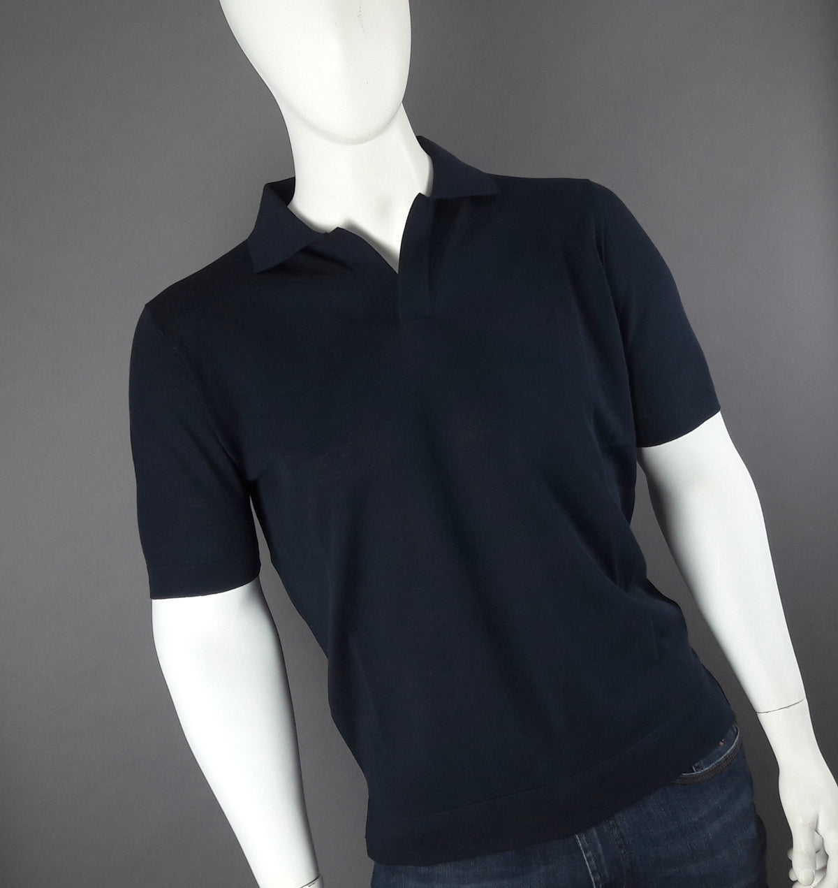 Filippo De Laurentiis Polo Uomo Cotone Crepe